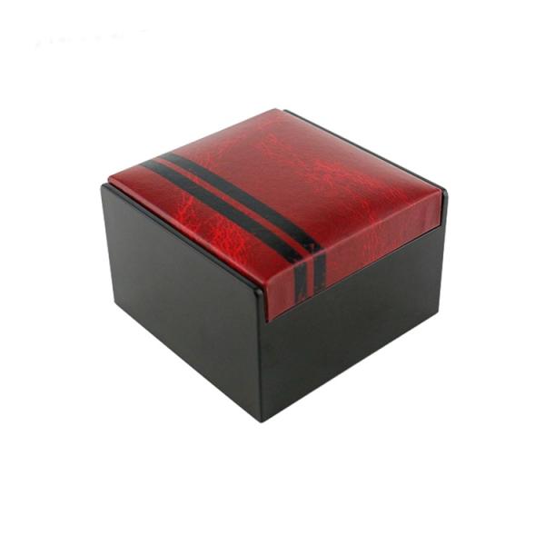 Square PU Leather Personalized Cufflink Box SGS / FSC Certification