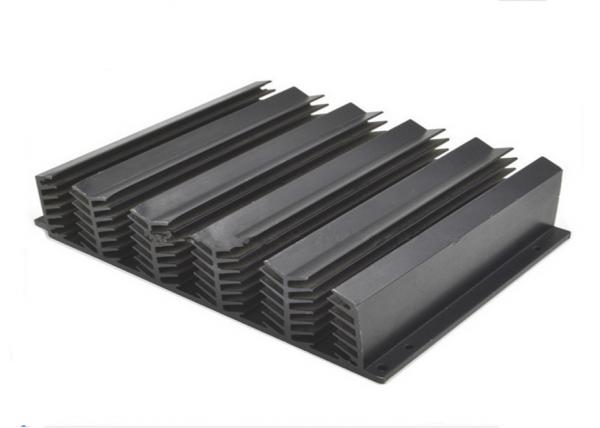 Cheap 6063 Alloy Extruded Aluminium Heatsink Surface Black Temper T3 - T8 for sale