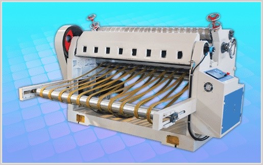 Single Facer Corrugated Line, Mill Roll Stand + Single Facer Corrugator + Rotary Cutter + Conveyor Stacker