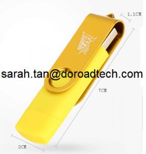 Best Hot Sell Mobile Phone USB Flash Drive, Mobile Phone USB Pen Drive with Double Sockets wholesale
