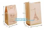Recyclable sandwich bread food packaging red paper bag,Eco-friendly high quality