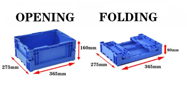 Cheap Plastic Foldable Crates Storage Containers Warehouse Small Collapsible Crate Stackable for sale