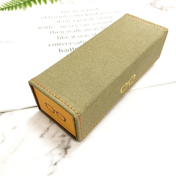 Factory New Design Eco-Friendly Top Quality Handmade Canvas Folding Sunglasses Case