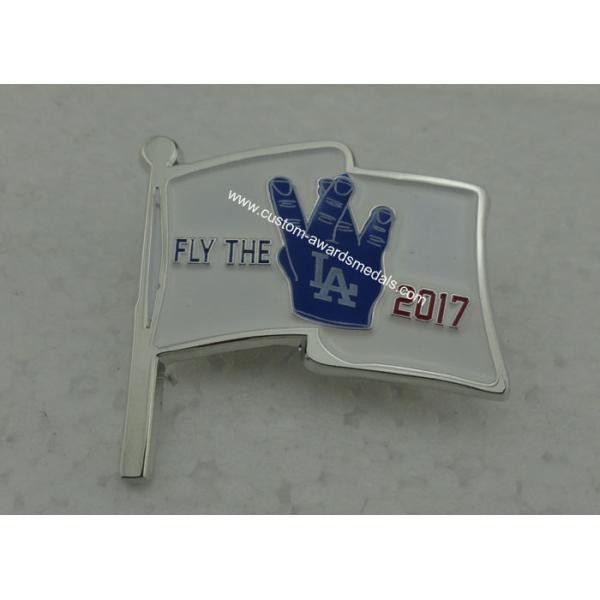 Personalised Custom Soft Enamel Pin , LA Butterfly Clutch Pin Badges