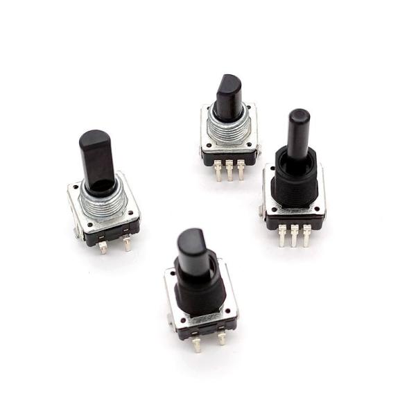 Cheap ISO EC12 Rotary Knob 5mA Dual Concentric Rotary Encoder With Push Button for sale