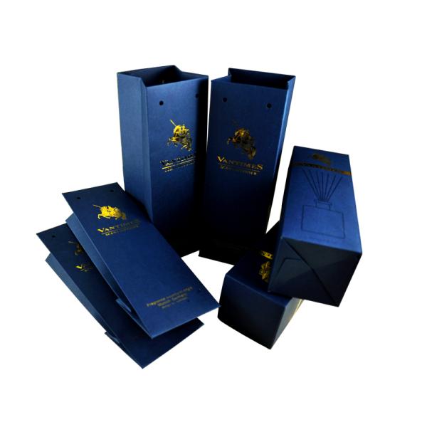 Flat Handle Kraft Paper Bag Printing 4C+0 Cover color Gold hot foil stamping