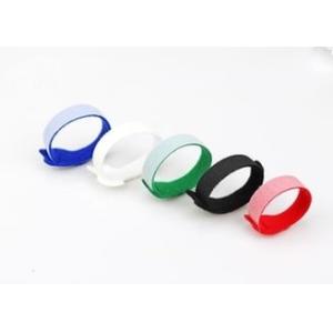Colorful self locking reusable T shape cable tie back to back Hook And Loop