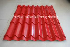 Best Hydraulic Wave Roof Glazed Tile Roll Forming Machine / Roll Form Equipment wholesale