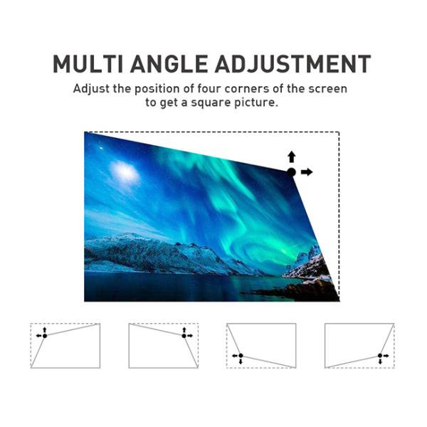 Mini DLP 0.2"DMD 4K 3D Full HD 1080P Projector 3000mAh 3.7V