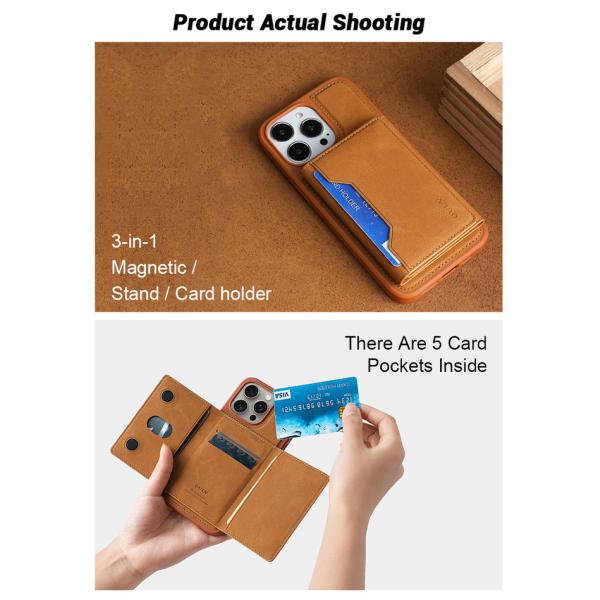 Customizable Leather Phone Case Magnetic Shockproof For IPhone And Samsung