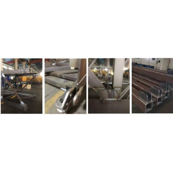 4.L46 1.6m base section welding details L46A1 Tower Crane Basic Section Q345B Q235B 7.5m