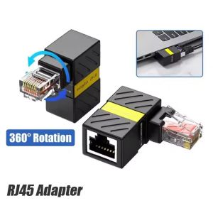 Buy cheap Network RJ45 Adapter Female to Male Cat6A 360 Degree Rotation for LAN Ethernet from wholesalers