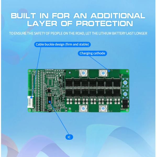 OEM 16S-24S Bms Board For Lithium Ion Battery Pack In Electric Scooter & Motorcycles