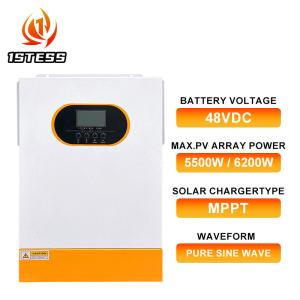 Best 48VDC Output Voltage Hybrid Inverter 5000W Solar Grid-Tie Backup Power System with MPPT Solar Charger wholesale