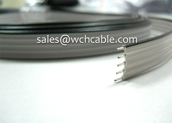 XLPE Flat Ribbon Cable UL21016 #26AWG 8Pins 1.0mm Pitch Crossed Linked XL-PE Insulated