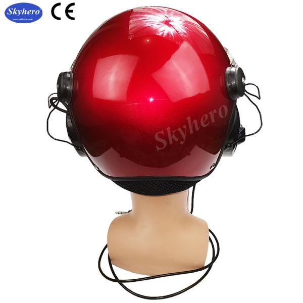 Red color PPG Helmet/Paramotor Helmet With Full Headset EN966 Paramotoring GD-C01-S6