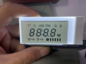 China Tn 7 Segment LCD Display 12 O Clock Positive Monochrome Transimissive Lcd Module Transparent Character For Clock on sale