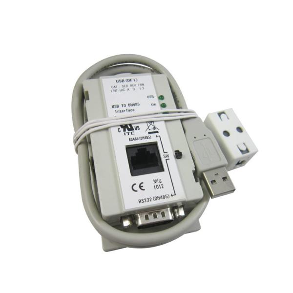 Cheap Allen Bradley PLC Programming Cable USB to DH485 RS485 RS232 Interface Converter 1747-UIC for sale