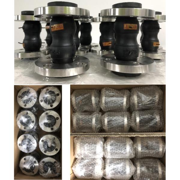 Neoprene Compensator Epdm Double Sphere Rubber Expansion Joint Metal Flange Type