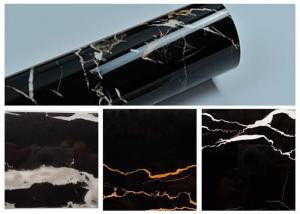 Best Home Decor Granite PVC Self Adhesive Film Black Marble Vinyl Wrap For Countertops wholesale