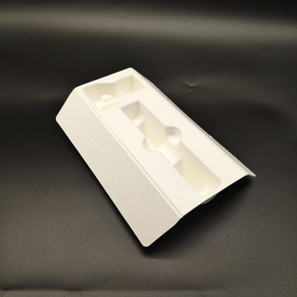 High-end Split-type Electric Razor Paper Pulp Molding Packaging Base - Eco-friendly Plant Fiber, Sugarcane Pulp, Dry-pressed, Drop-resistant &