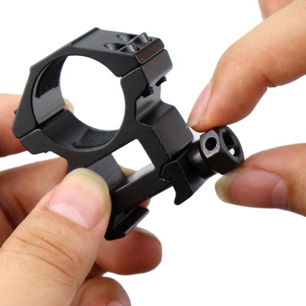 1 Inch Scope Rings Set Of 4, 2 Pieces High Profile Scope Mounts 2 Pieces Medium Profile Scope Rings