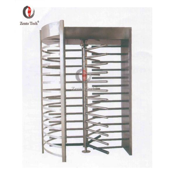 SUS 304 Silver Full Height Security Gate Turnstile Barrier Gate