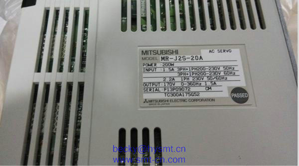 Panasonic Driver MR-J2S-20A Motor Servo Drive Mitsubishi