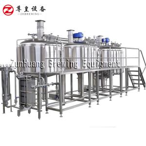 China 1000L - 2000L Commercial Beer Brewing Equipment For Micro Brewery Beer Factory on sale