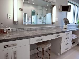 China VanityTops - Grey Marble Vanity Tops For Bathroom Decoration on sale