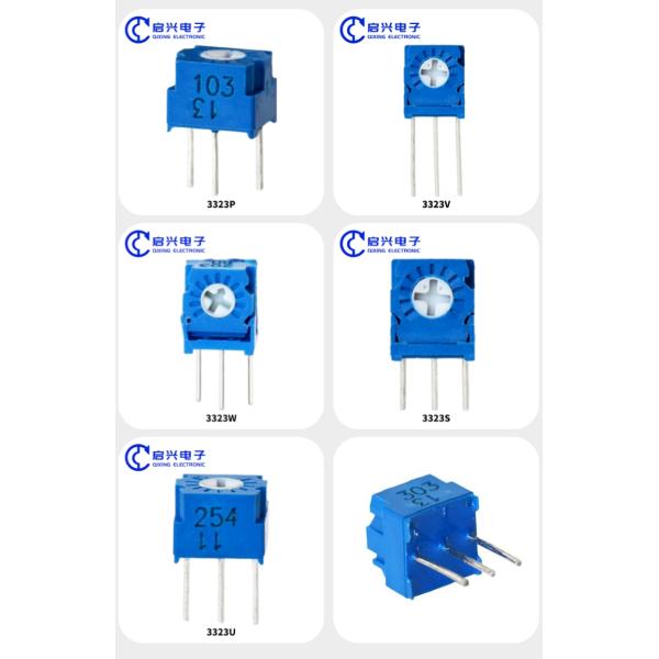 Metal Glass Glaze Trimmer Potentiometers Single Turn 3323P Adjustable Resistor