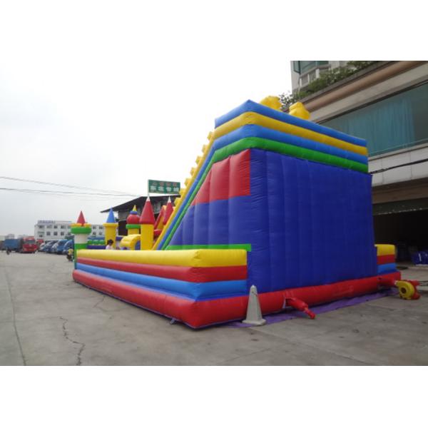 Exciting Outdoor Blow Up Slide / Commercial Inflatable Slide For Amusement Park
