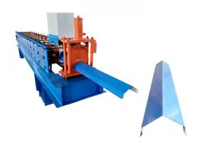 Best Hydraulic Cutter Ridge Cap Roll Forming Machine For Hard Chrome Plating Rollers Roofing wholesale