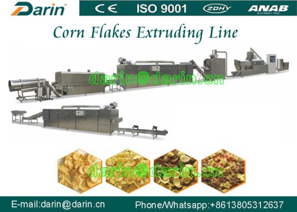 Cheap High nutritional Corn Flakes Processing Line with PLC Control System for sale
