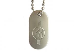 Best Brass Stamped Personalized Dog Tag Necklaces, Re Dog Tag With Misty Nickel And Nickel Color Ball Chain wholesale