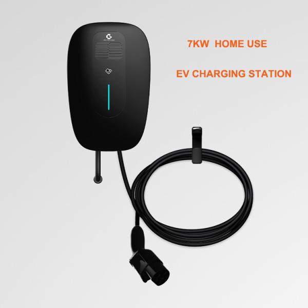 3 Phase EV 7kw Home Charger Wallbox Charging Station With Wifi And APP