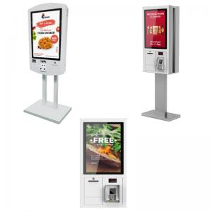 Best Floor Standing Touch Screen POS Terminal , Restaurant Ordering Kiosk 27 Inch 32 Inch wholesale