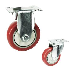 China 5 Inch Rigid Wheel Top Plate Pvc Anti Entanglement Medium Duty Casters Suppliers China on sale