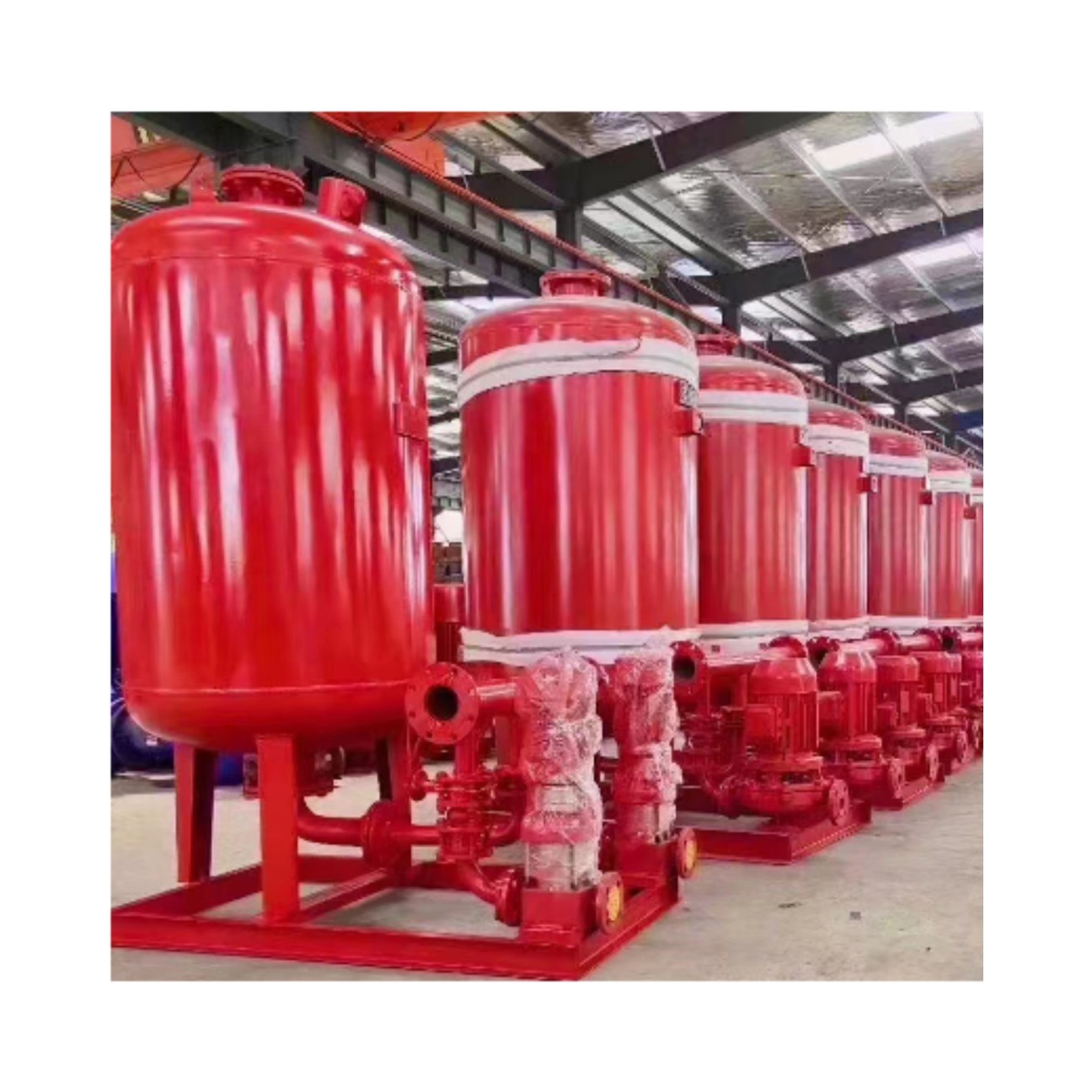 Vertical Single Stage Fire Booster Pumps For Pressuring Fire Systems Water Supply