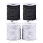 Polyester 1mm Stringing Elastic Cord / 1mm Elastic Cord For Bracelets