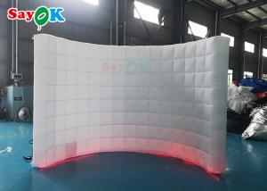 Best Event Exhibition Inflatable Photo Booth Wall Background Frame With LED Light wholesale