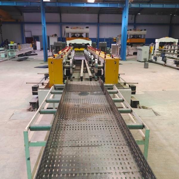 Q235Mpa Cable Tray Roll Forming Machine With Siemens PLC System And Cr12Mov Cutter
