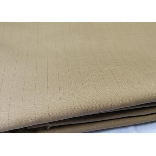 T/C 80/20 Bar Yarn Card Anti Static Fabric With Stripe Carbon Fiber For Workwear