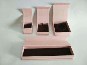 Best Natural Color Jewelry Paper Boxes Flip Top Bangle Storage With Magnetic Catch wholesale