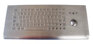 China 82 key wall mounting flat design metal kiosk keyboard with FN key and touchpad on sale