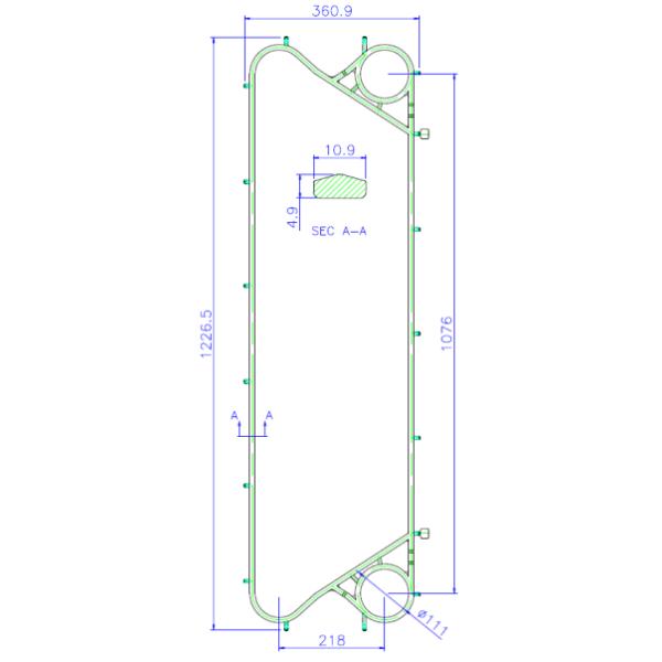 API SCHMIDT SIGMA 36/M36 API Gaskets For HVAC Cooling