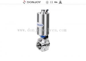 China Pneumatic Operation Sanitary Butterfly Valves with Clamped Ends Silicon seal 12 on sale