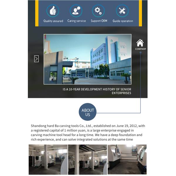 1 / 2 TCT Carbide Tipped TCT Router Bits CNC Engraving Tools Three Edge File Tooth Straight groove Milling Cutter