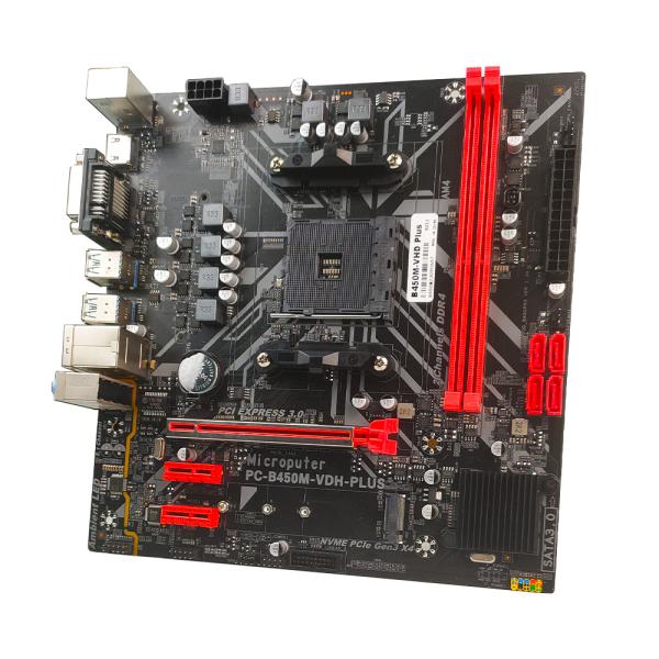 Cheap PCWINMAX B450M Plus Socket AM4 Motherboard Micro ATX DDR4 M.2 HD VGA Output B450 Chipset Mainboard for sale