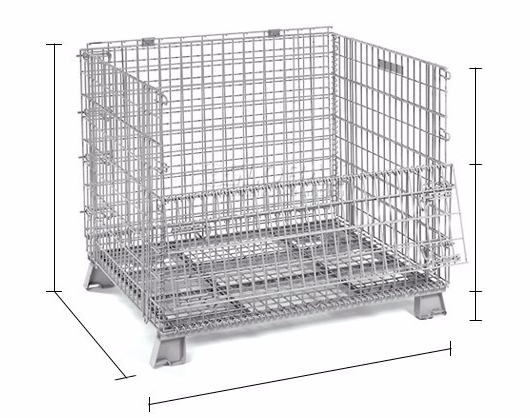 Multi Function Mesh Storage Cage Metal Cage Bins Strong Reinforced Design